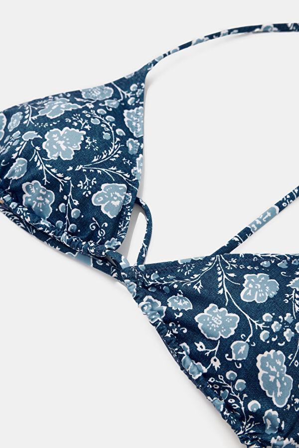 Lacivert Desenli Bikini 3