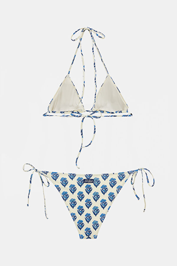 Beyaz Desenli Bikini 2