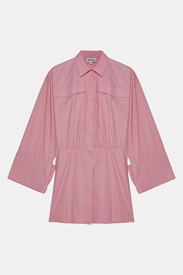 Pink Shirt Women's Dress