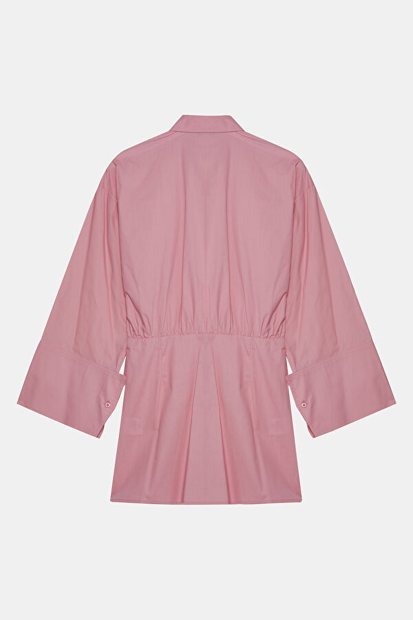 Pink Shirt Women's Dress 2