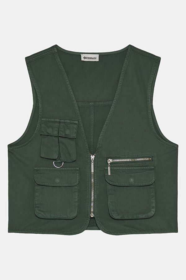 Dark Green Women's Vest