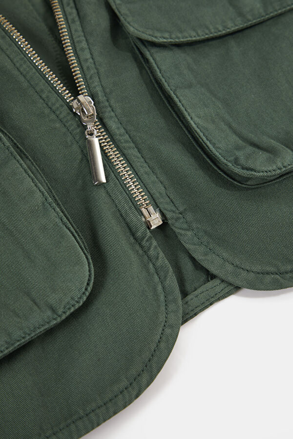 Dark Green Women's Vest 5