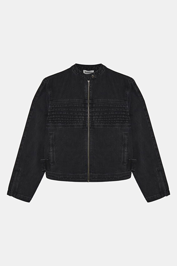 Grey Zip-Up Women's Jacket