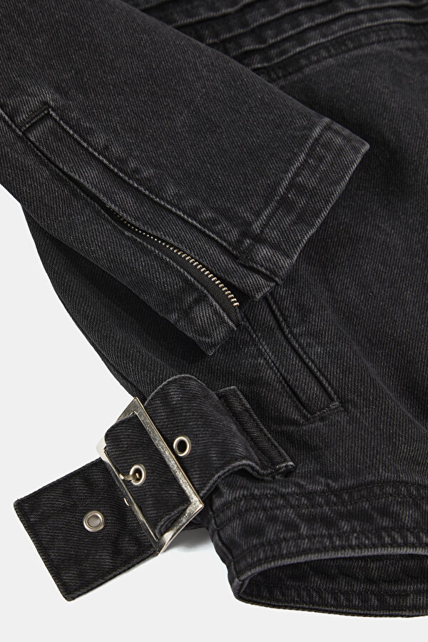 Grey Zip-Up Women's Jacket 4