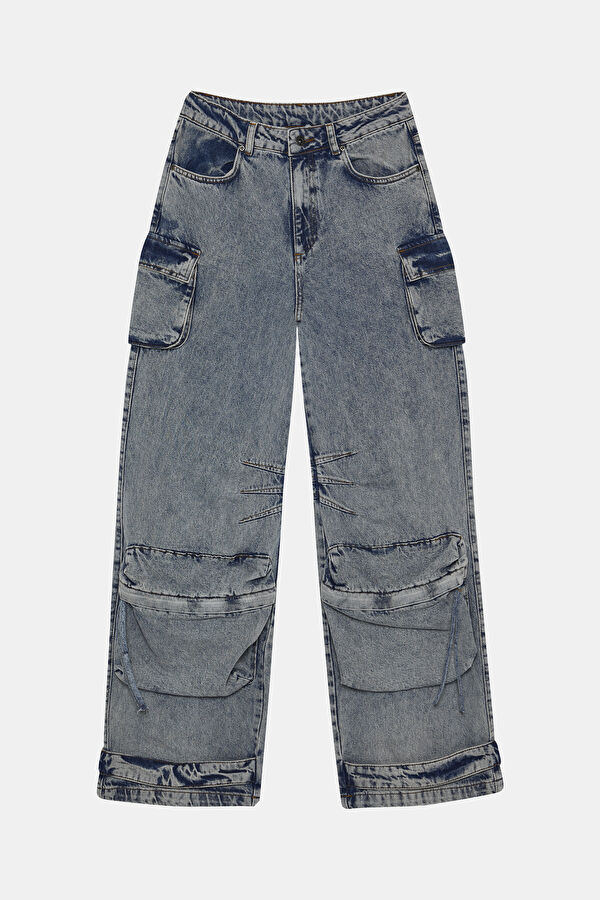 Light Blue Women's Trousers 3