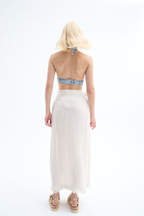 Blue Sleeveless Women's Bustier 2