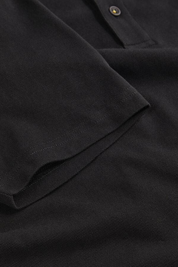Black Polo Collar Men's T-Shirt 4