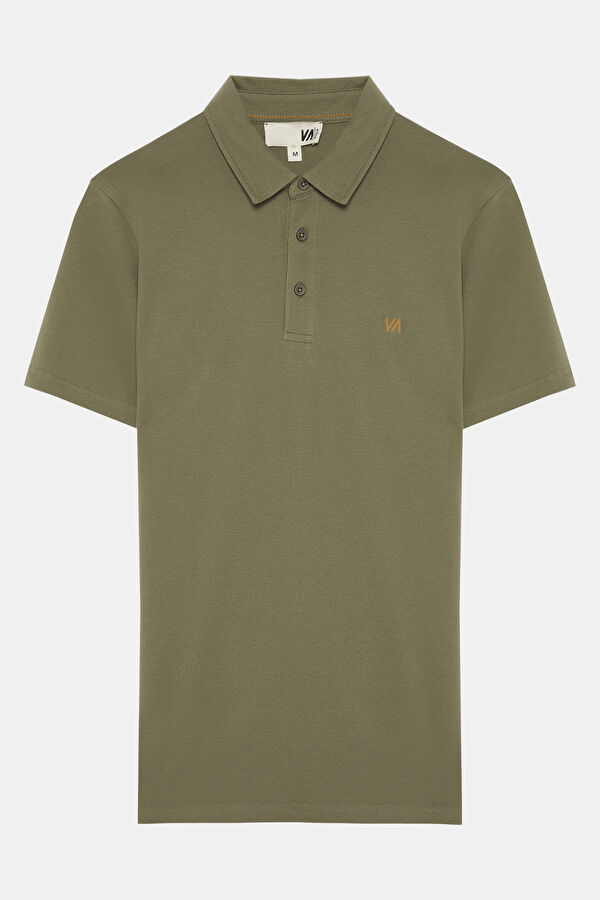 Polo Yaka Haki Erkek T-Shirt