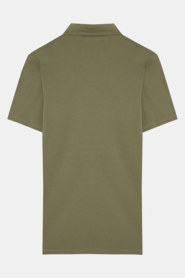 Polo Yaka Haki Erkek T-Shirt 2