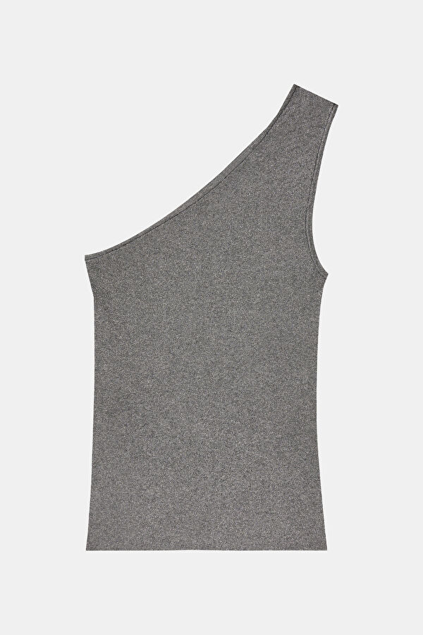 Grey Sleeveless Women's Blouse 2