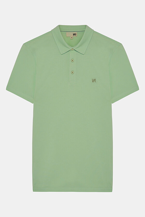 Light Green Polo Neck T-Shirt 4