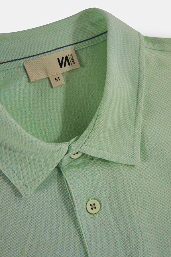 Light Green Polo Neck T-Shirt 6