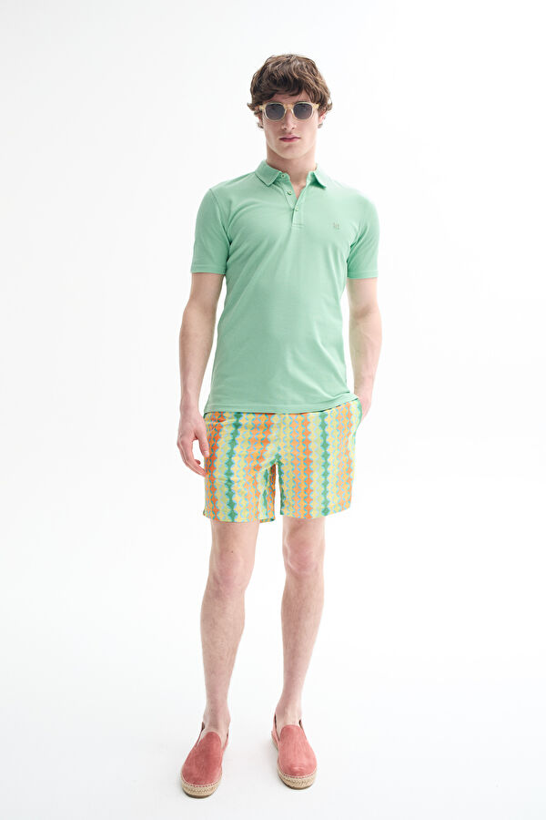Light Green Polo Neck T-Shirt 3
