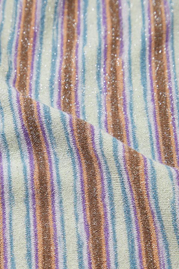 Multicolored Striped Patterned Mini Dress 4