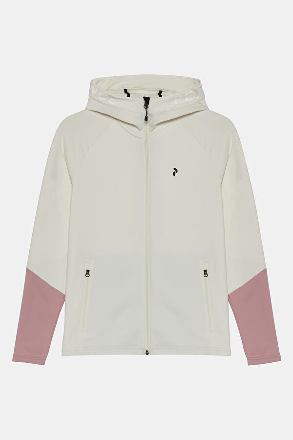 Beyaz Kapuşonlu Sweatshirt