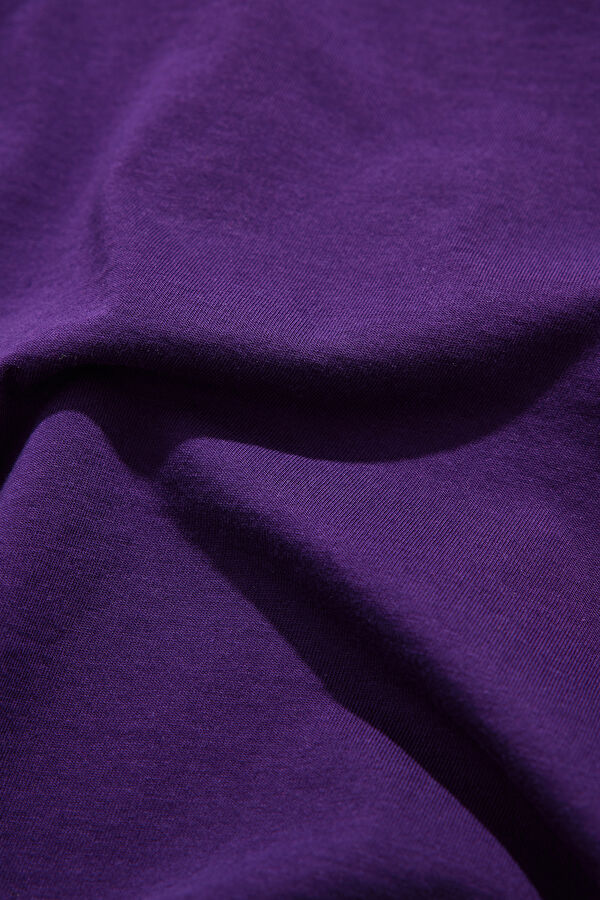 Purple Crew Neck Print Men's T-Shirt 4
