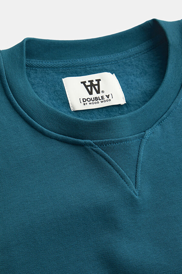 Mavi Relax Kalıp Bisiklet Yaka Erkek Sweatshirt 3
