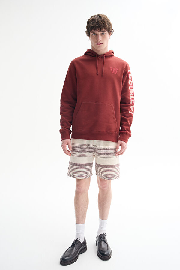 Coffee Relax Fit Hooded Men's Sweatshirt 2