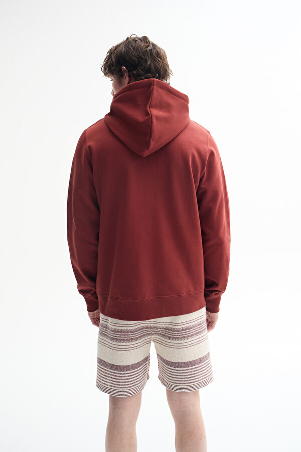 Coffee Relax Fit Hooded Men's Sweatshirt 3