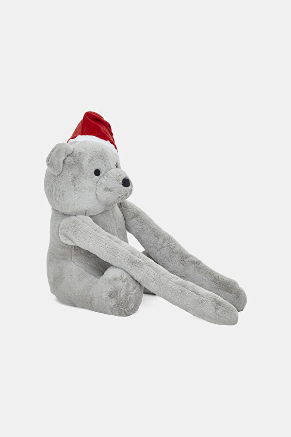Large Yılbaşı Şapkalı Gri 70 cm 2