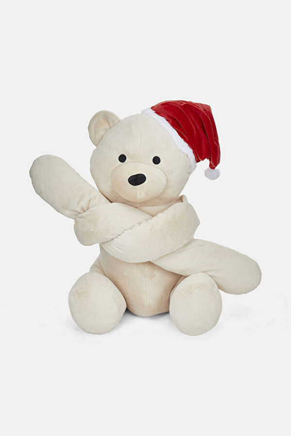 X-Large Yılbaşı Şapkalı Bej 110 cm