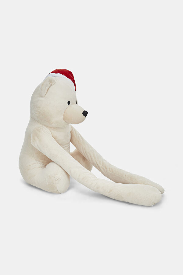 X-Large Yılbaşı Şapkalı Bej 110 cm 2