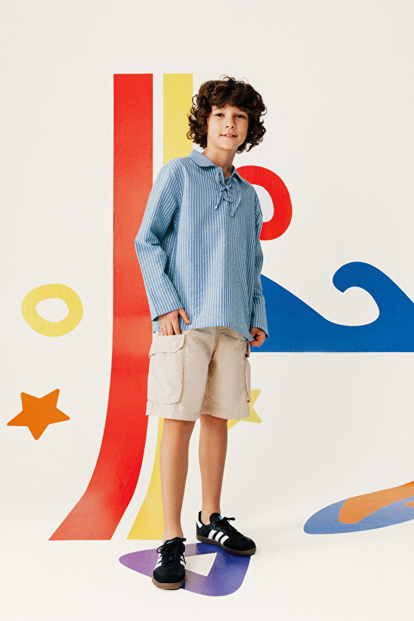 Multicolored Striped Pattern Children's Shirt