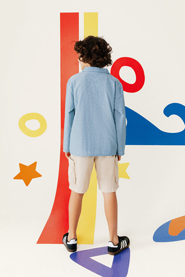 Multicolored Striped Pattern Children's Shirt 2