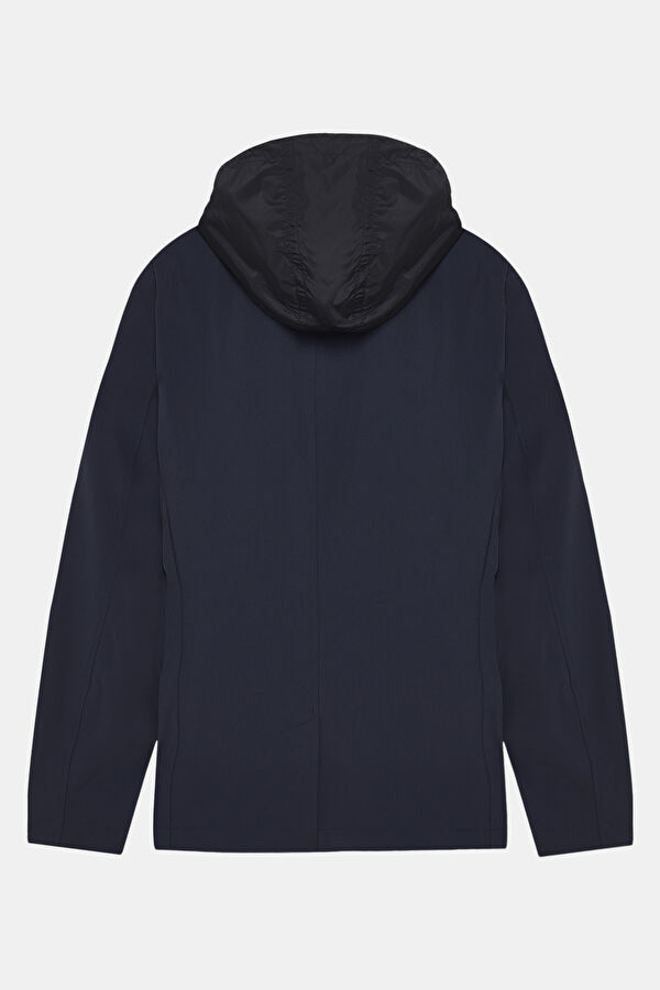 Navy Blue Hoodie Jacket 2
