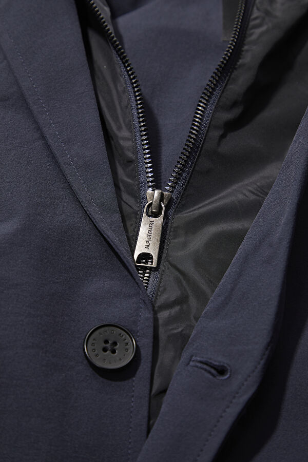 Navy Blue Hoodie Jacket 4