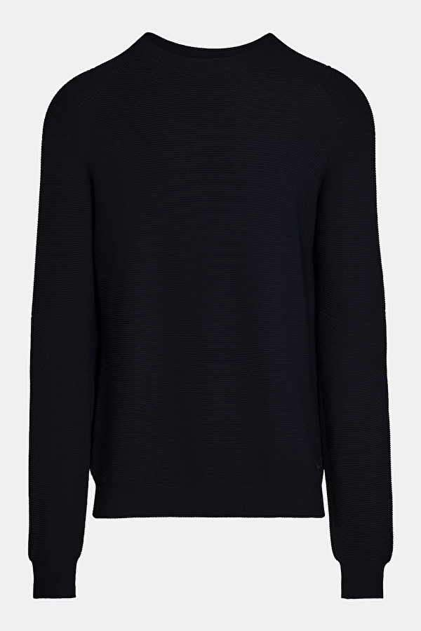 Navy Blue Knitted Men's Sweater