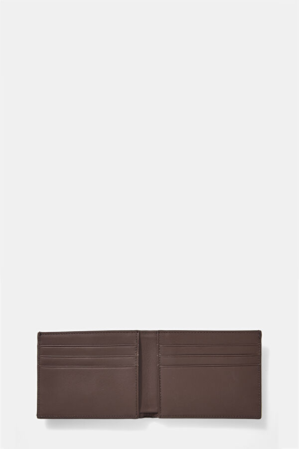 Brown Patterned Leather Wallet 4
