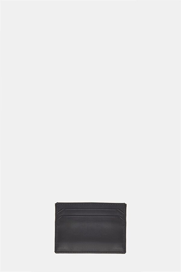 Black Patterned Leather Wallet 2