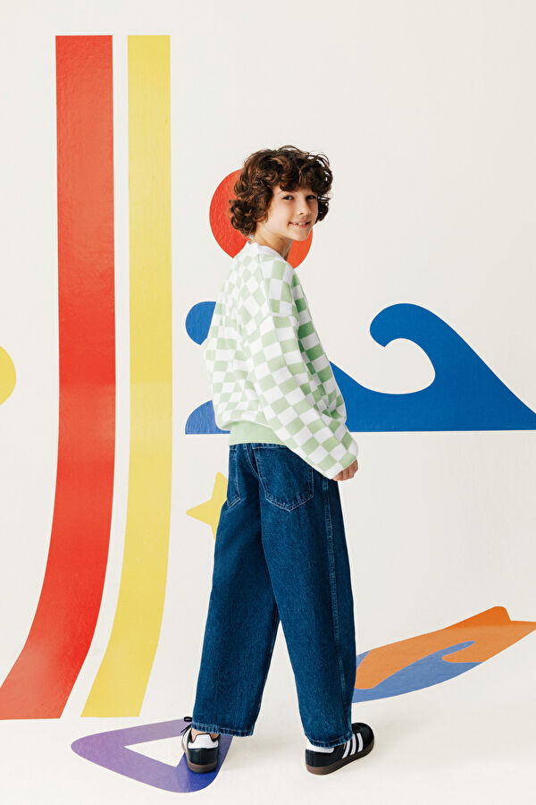 Multicolored Knit Children's Cardigan 2
