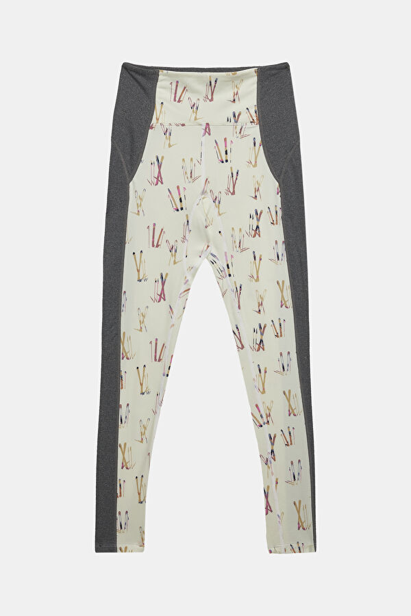 Dar Kalıp Krem Skinny Kadın Pantolon