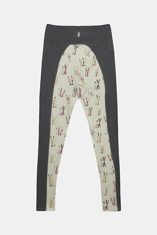 Dar Kalıp Krem Skinny Kadın Pantolon 2