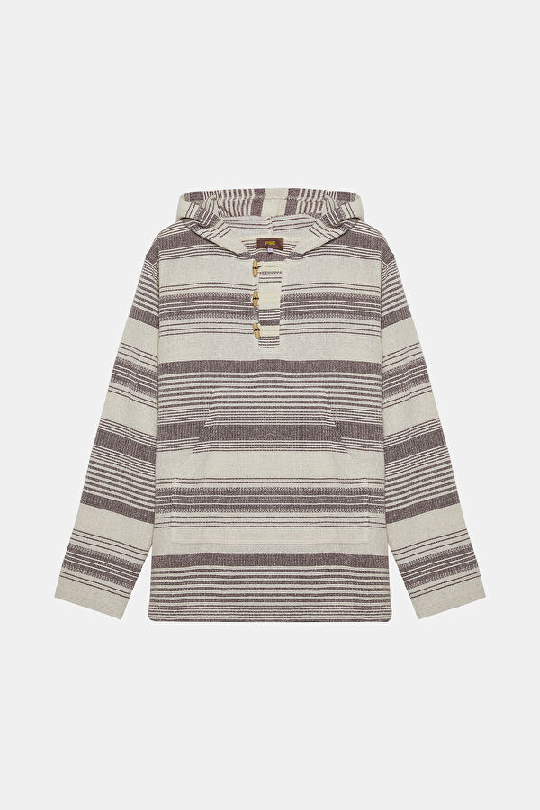 Çok Renkli Kapuşonlu Erkek Sweatshirt 5