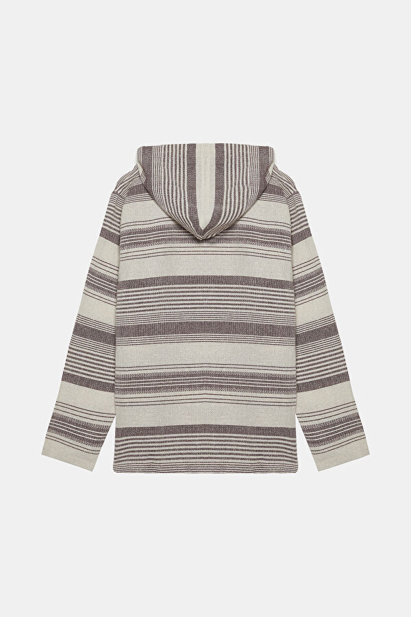 Çok Renkli Kapuşonlu Erkek Sweatshirt 6