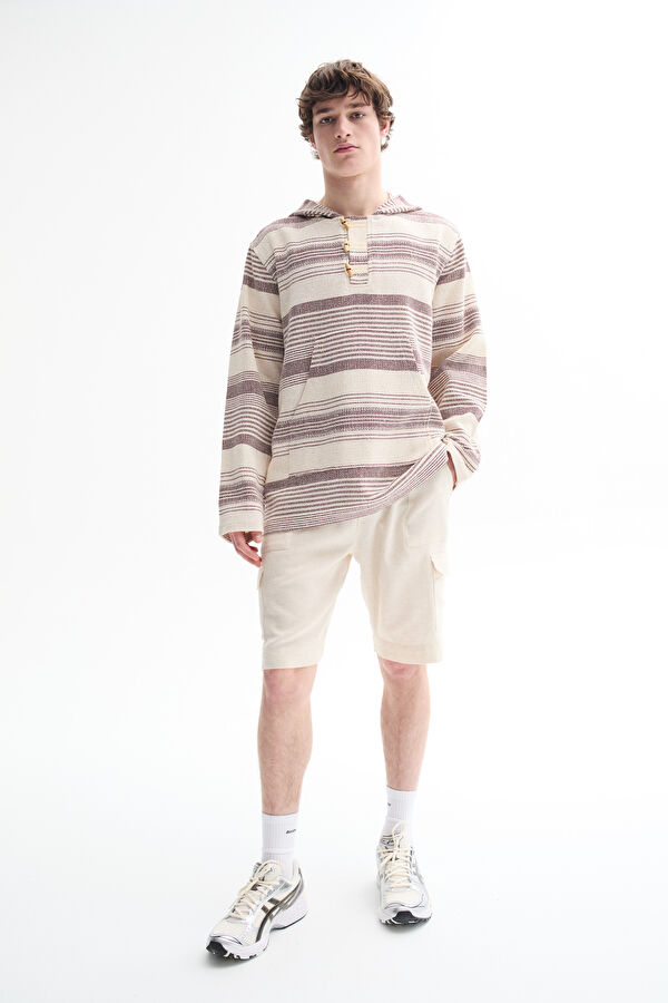 Çok Renkli Kapuşonlu Erkek Sweatshirt 3