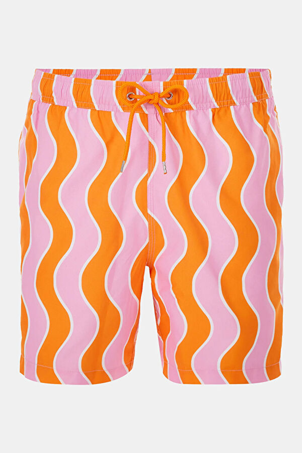 Colorful Patterned Lace-up Men's Swimsuit 4