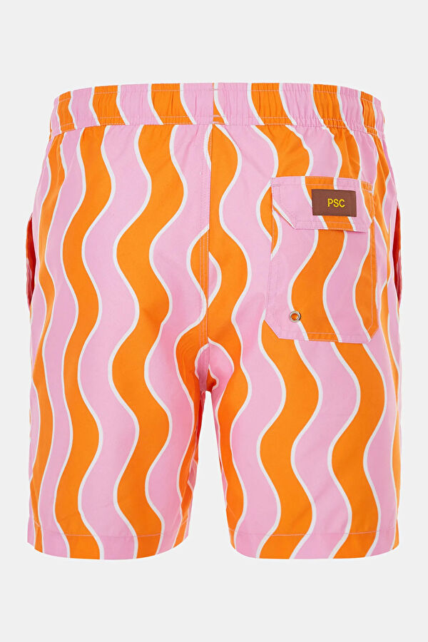 Colorful Patterned Lace-up Men's Swimsuit 5