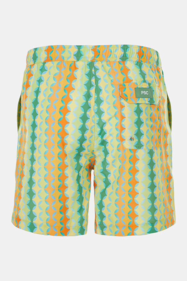 Colorful Patterned Lace-up Men's Swimsuit 5
