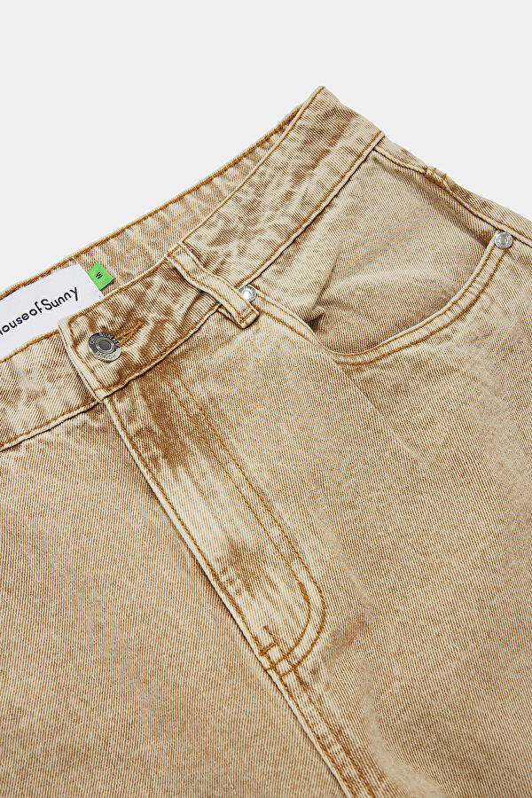 Wide Leg Bej Pantolon 3