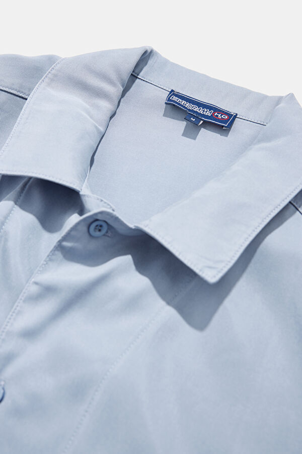 Relax Fit Blue Regular Men's Shirt 5