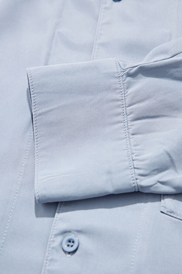 Relax Fit Blue Regular Men's Shirt 6