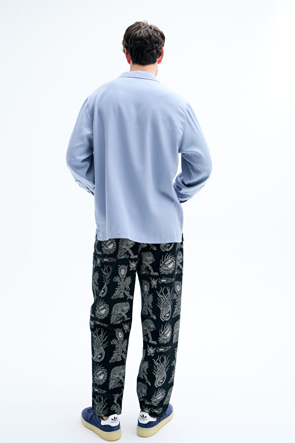 Relax Fit Blue Regular Men's Shirt 2
