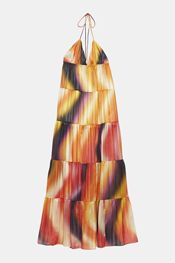 Colorful Patterned Women's Dress