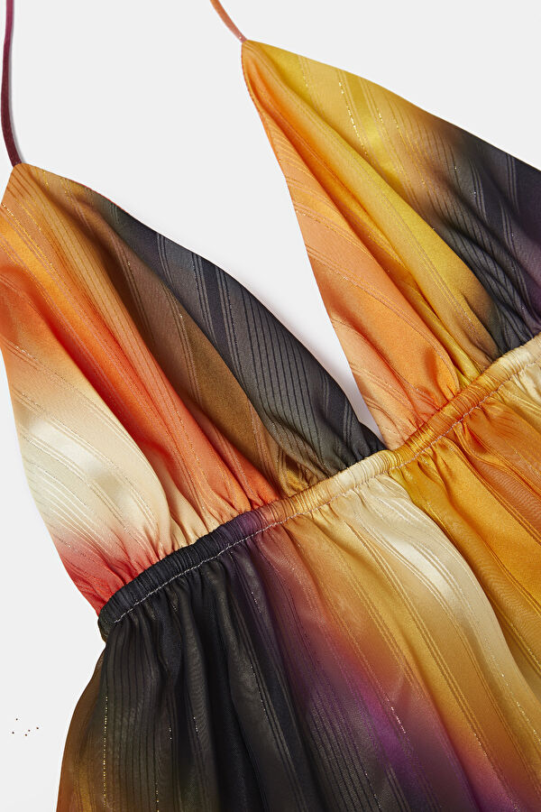 Colorful Patterned Women's Dress 3