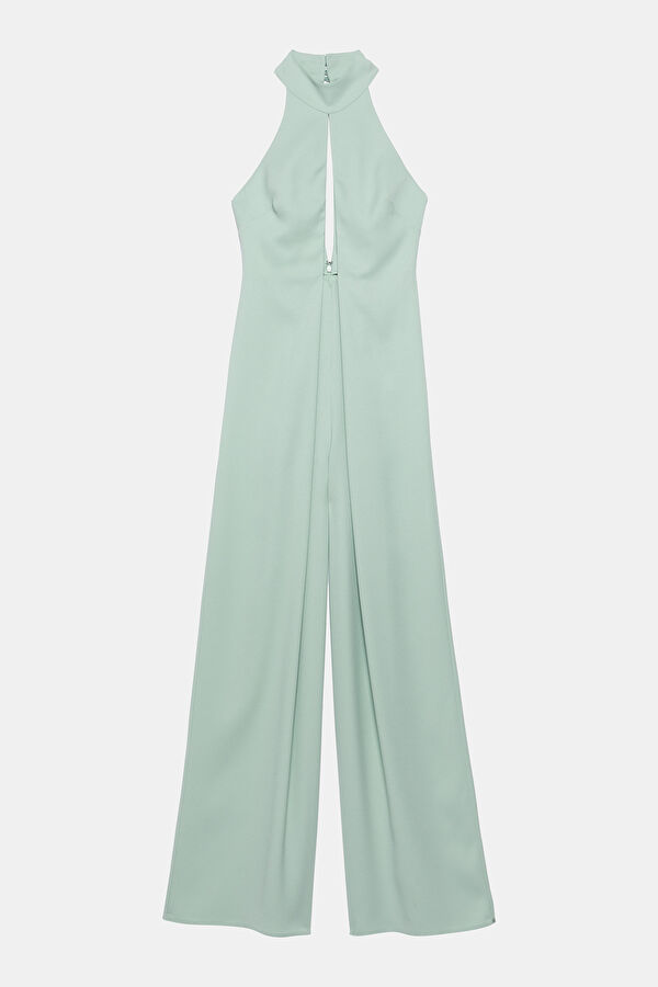 Mint Fermuarlı Tulum