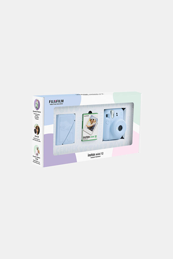 Instax Mini 12 Pastel Blue Mini Bundle Fotoğraf Makinesi 2